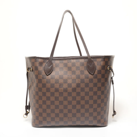 LOUIS VUITTON 2018 Damier Neverfull MM Tote Bag Brown WS28571