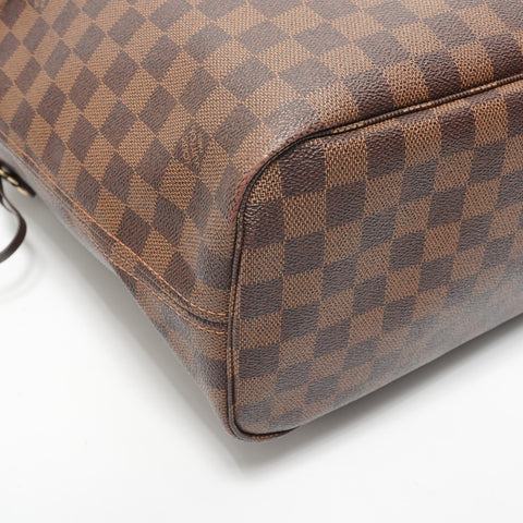 LOUIS VUITTON 2018 Damier Neverfull MM Tote Bag Brown WS28571