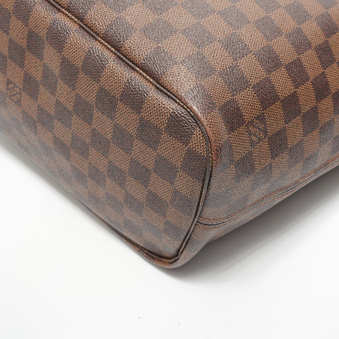 LOUIS VUITTON 2018 Damier Neverfull MM Tote Bag Brown WS28571