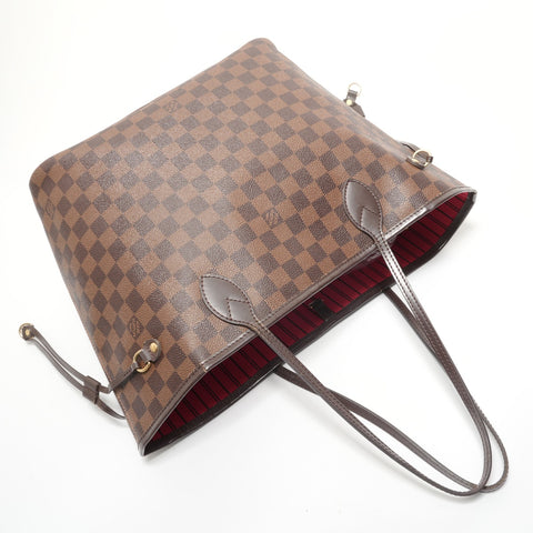 LOUIS VUITTON 2018 Damier Neverfull MM Tote Bag Brown WS28571