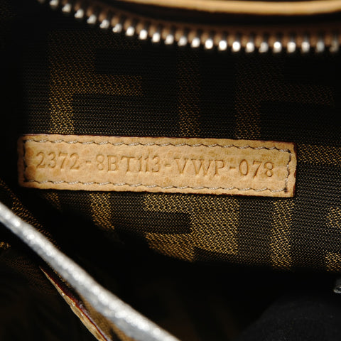FENDI Selleria Punching Shoulder Bag yellow WS28572
