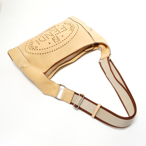 FENDI Selleria Punching Shoulder Bag yellow WS28572