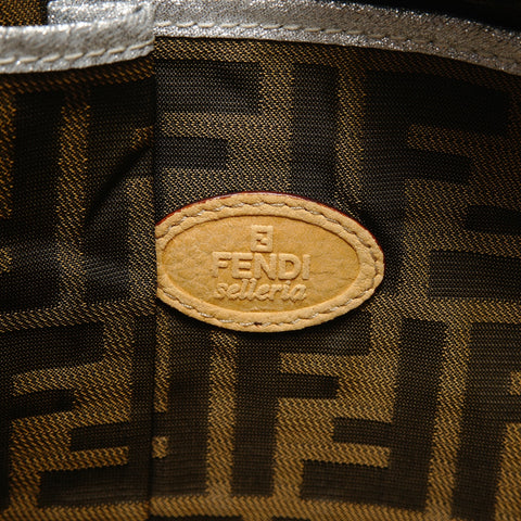 FENDI Selleria Punching Shoulder Bag yellow WS28572