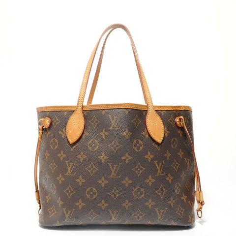 LOUIS VUITTON Monogram Neverfull PM, manufactured in 2008. Tote Bag Brown WS28573