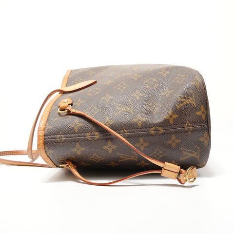 LOUIS VUITTON Monogram Neverfull PM, manufactured in 2008. Tote Bag Brown WS28573