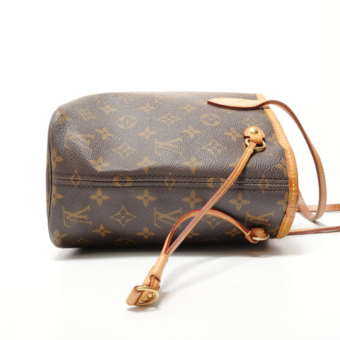 LOUIS VUITTON Monogram Neverfull PM, manufactured in 2008. Tote Bag Brown WS28573