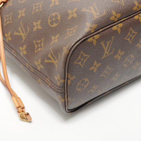 LOUIS VUITTON Monogram Neverfull PM, manufactured in 2008. Tote Bag Brown WS28573