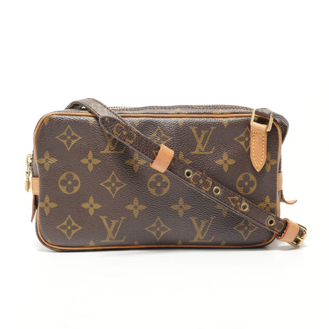 LOUIS VUITTON Monogram Marly Bandoulire, made in 2003. Shoulder Bag Brown WS28574