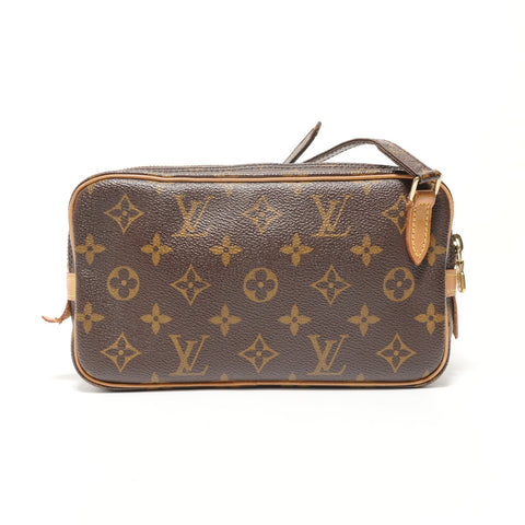 LOUIS VUITTON Monogram Marly Bandoulire, made in 2003. Shoulder Bag Brown WS28574
