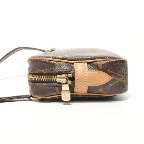 LOUIS VUITTON Monogram Marly Bandoulire, made in 2003. Shoulder Bag Brown WS28574