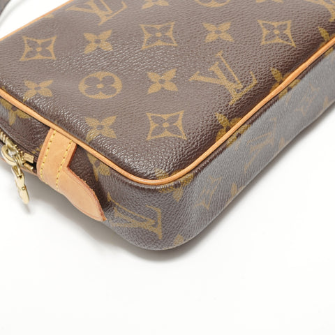 LOUIS VUITTON Monogram Marly Bandoulire, made in 2003. Shoulder Bag Brown WS28574