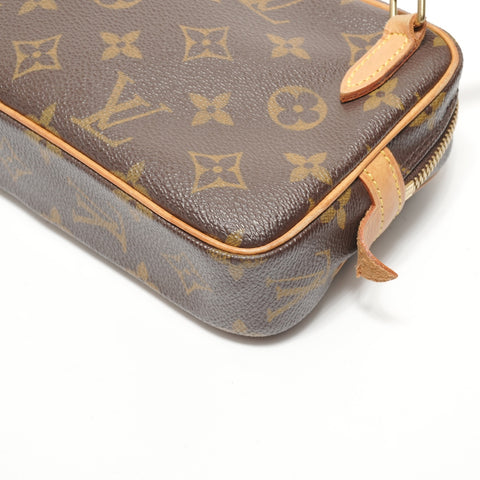 LOUIS VUITTON Monogram Marly Bandoulire, made in 2003. Shoulder Bag Brown WS28574