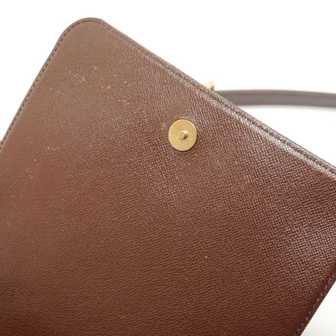 LOUIS VUITTON 2003 Damier Musette Salsa Long Shoulder Bag Brown WS28575