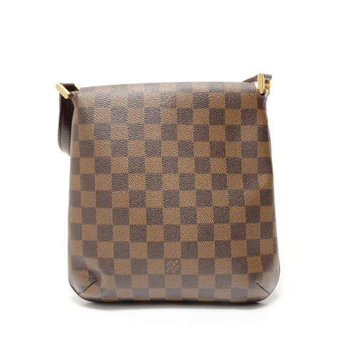 LOUIS VUITTON 2003 Damier Musette Salsa Long Shoulder Bag Brown WS28575