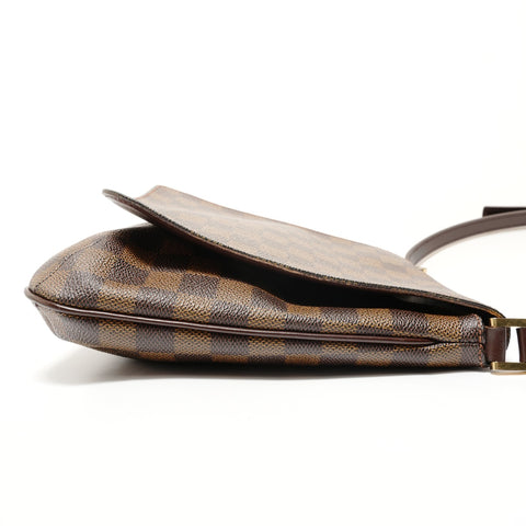 LOUIS VUITTON 2003 Damier Musette Salsa Long Shoulder Bag Brown WS28575
