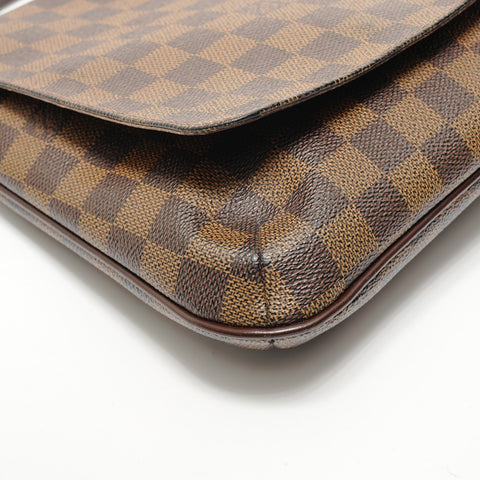 LOUIS VUITTON 2003 Damier Musette Salsa Long Shoulder Bag Brown WS28575