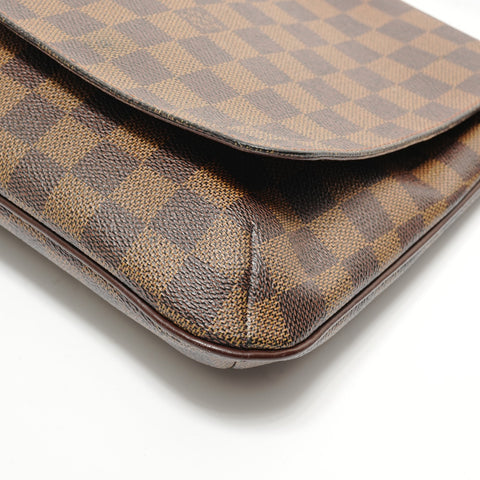 LOUIS VUITTON 2003 Damier Musette Salsa Long Shoulder Bag Brown WS28575