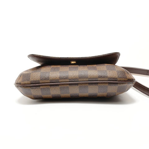 LOUIS VUITTON 2003 Damier Musette Salsa Long Shoulder Bag Brown WS28575