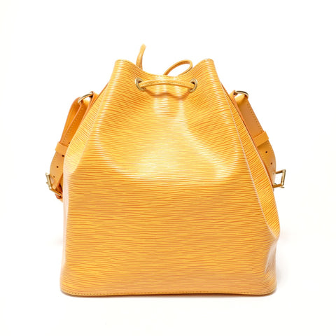LOUIS VUITTON 1996 Epi Petit Noe Black Shoulder Bag yellow WS28576