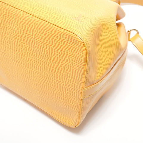 LOUIS VUITTON 1996 Epi Petit Noe Black Shoulder Bag yellow WS28576