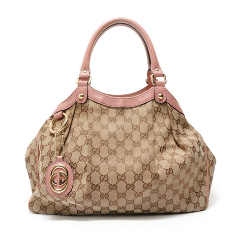 GUCCI GG canvas Shoulder Bag beige WS28580