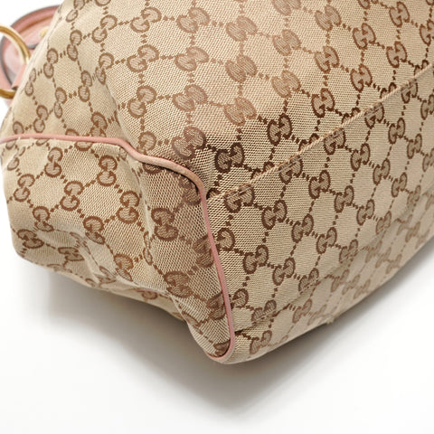 GUCCI GG canvas Shoulder Bag beige WS28580