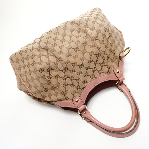 GUCCI GG canvas Shoulder Bag beige WS28580