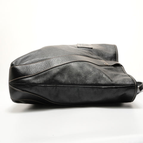 GUCCI logo leather tote Shoulder Bag black WS28581