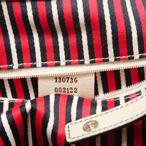 GUCCI Abby D-ring GG logo canvas Shoulder Bag Navy WS28582