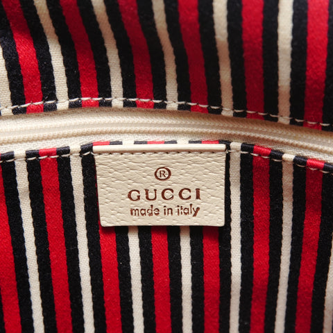 GUCCI Abby D-ring GG logo canvas Shoulder Bag Navy WS28582