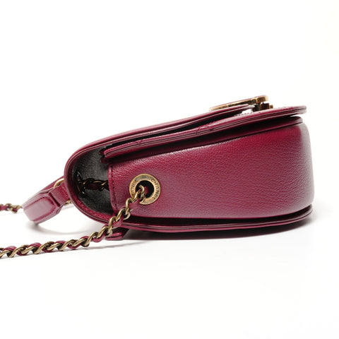CHANEL Coco Curve Small Matelassé Shoulder Bag Red WS28583