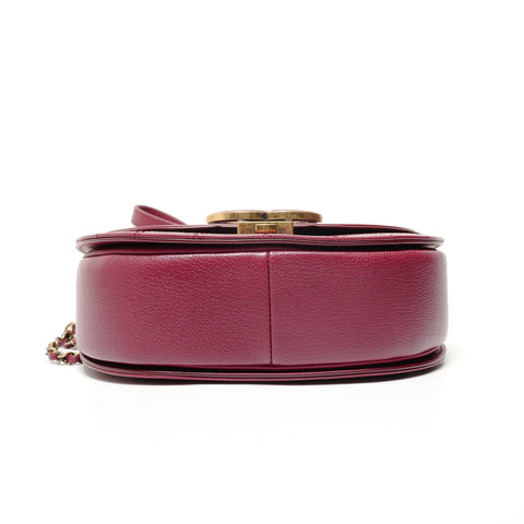 CHANEL Coco Curve Small Matelassé Shoulder Bag Red WS28583