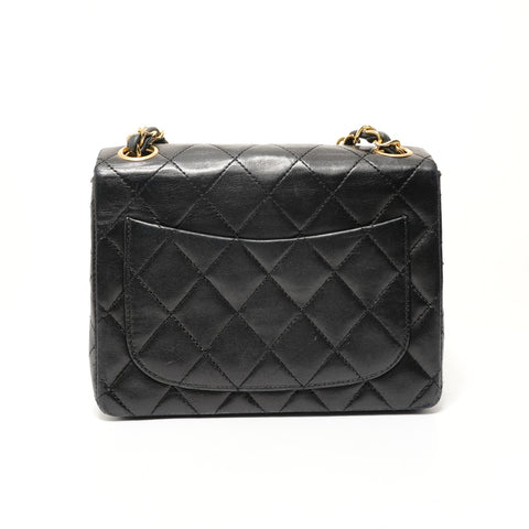 CHANEL Lamb Mini Matelassé, Unit 6 Shoulder Bag black WS28584
