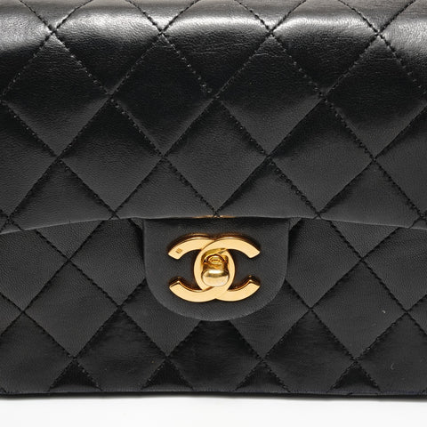 CHANEL Lamb Mini Matelassé, Unit 6 Shoulder Bag black WS28584