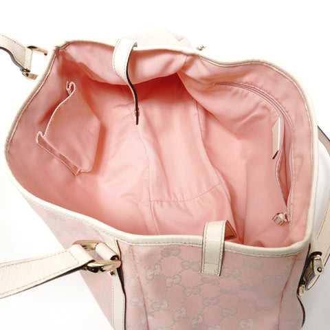 GUCCI Abbey GG canvas Tote Bag pink WS28587