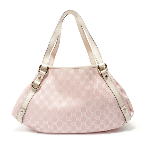 GUCCI Abbey GG canvas Tote Bag pink WS28587