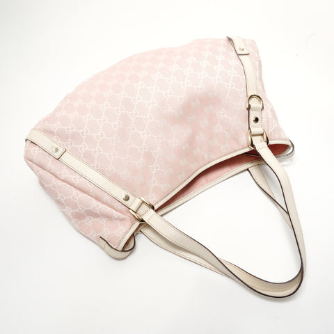GUCCI Abbey GG canvas Tote Bag pink WS28587
