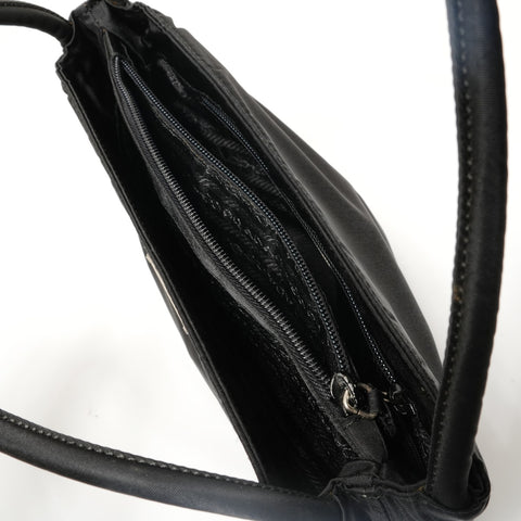 PRADA One belt nylon Handbag black WS28588