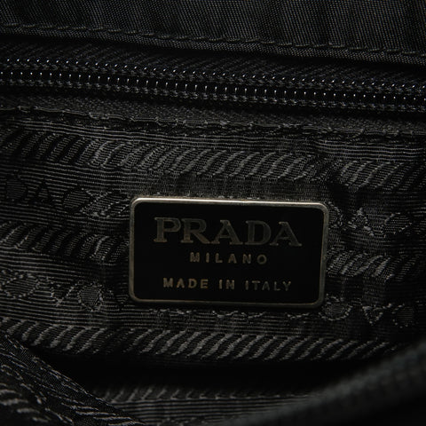 PRADA One belt nylon Handbag black WS28588