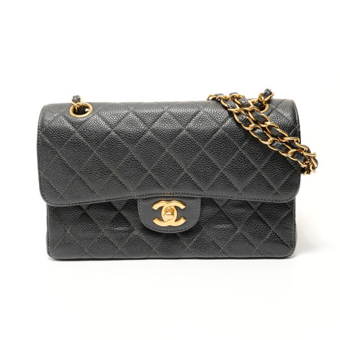 CHANEL Series 6 Matelass 25 Gold Metal Shoulder Bag black WS28589
