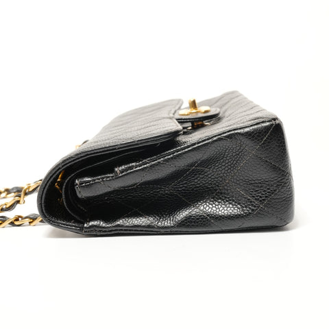 CHANEL Series 6 Matelass 25 Gold Metal Shoulder Bag black WS28589
