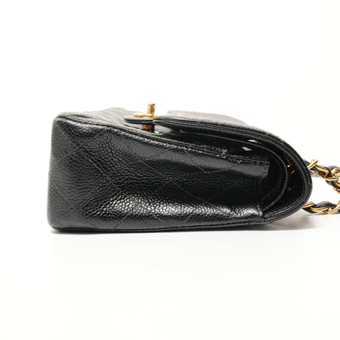 CHANEL Series 6 Matelass 25 Gold Metal Shoulder Bag black WS28589
