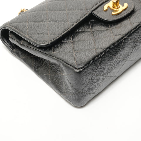 CHANEL Series 6 Matelass 25 Gold Metal Shoulder Bag black WS28589