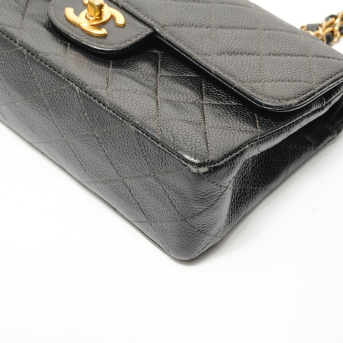 CHANEL Series 6 Matelass 25 Gold Metal Shoulder Bag black WS28589