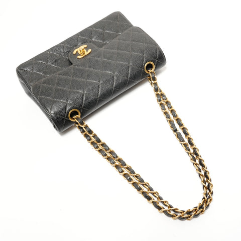 CHANEL Series 6 Matelass 25 Gold Metal Shoulder Bag black WS28589