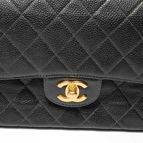 CHANEL Series 6 Matelass 25 Gold Metal Shoulder Bag black WS28589