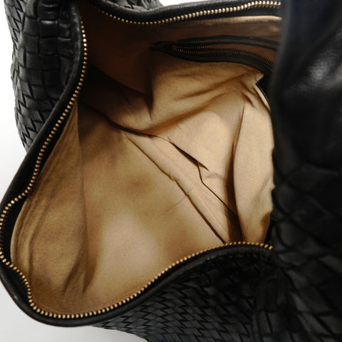 BOTTEGAVENETA INTRECCIATO leather Shoulder Bag black WS28592