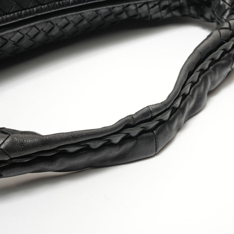BOTTEGAVENETA INTRECCIATO leather Shoulder Bag black WS28592