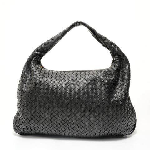 BOTTEGAVENETA INTRECCIATO leather Shoulder Bag black WS28592