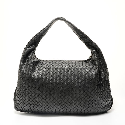 BOTTEGAVENETA INTRECCIATO leather Shoulder Bag black WS28592